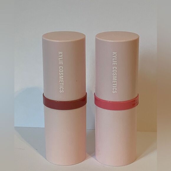 2X Kylie Cosmetics powder blush stick BREAKFAST IN BED Make Him Blush SET Mauve - Picture 5 of 9